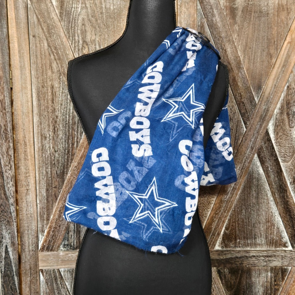 Little Earth NFL Dallas Cowboys Sheer Infinity Scarf Blue Star Logo 300615-COWB